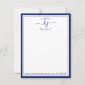 Navy Personalized | Van het bureau van de Kaart va (Voorkant)