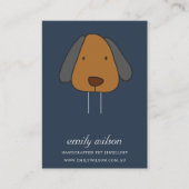 NAVY PET DOG BROWN LABEL PIN CHARM DISPLAY SJABLOO (Voorkant)