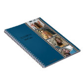 Navy Photo Booth - Trendy modern gepersonaliseerd Notitieboek (Rechterzijde)