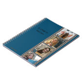 Navy Photo Booth - Trendy modern gepersonaliseerd Notitieboek (Linkerzijde)