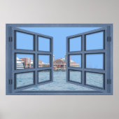 Navy Pier 6 Pane Open Window Poster (Voorkant)