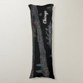 Navy Pier Chicago 1920's NEON Art Windy City Lichaamskussen (Voorkant Verticaal)