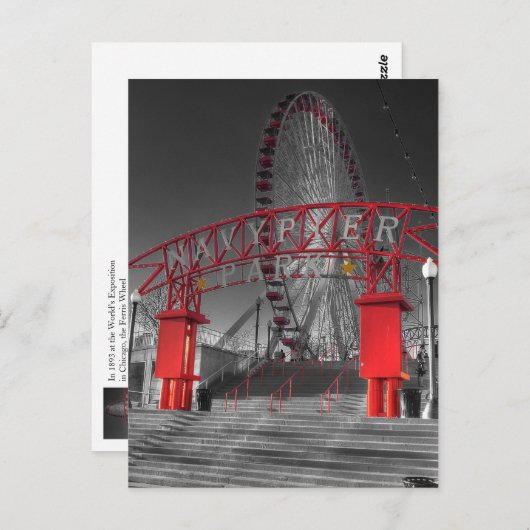 Navy Pier, Chicago Briefkaart (Voorkant / Achterkant)