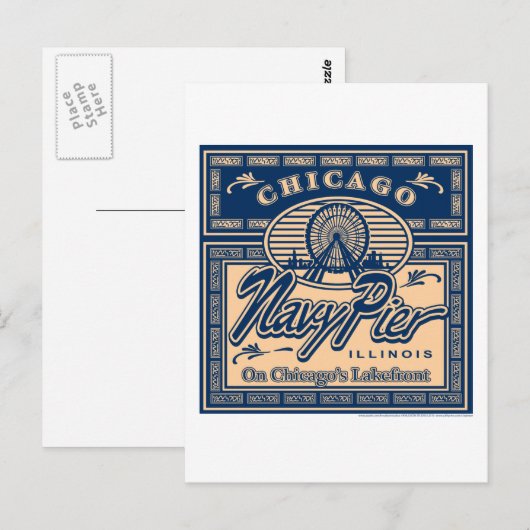 Navy Pier Chicago Briefkaart (Voorkant / Achterkant)