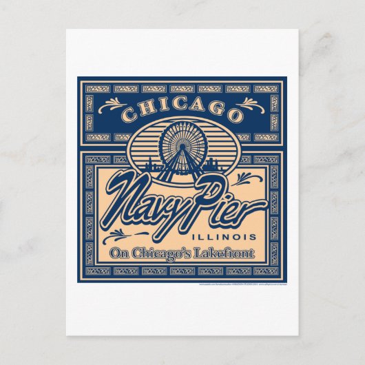 Navy Pier Chicago Briefkaart (Voorkant)
