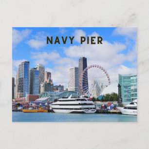 Navy Pier Chicago Briefkaart Travel Vacation