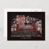 Navy Pier Chicago Collectie Randsom Art Briefkaart (Voorkant / Achterkant)