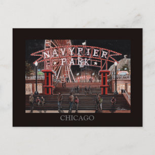 Navy Pier Chicago Collectie Randsom Art Briefkaart