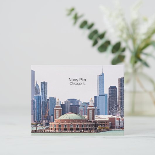 Navy Pier, Chicago, IL Briefkaart (Staand voorkant)