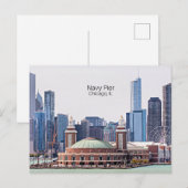Navy Pier, Chicago, IL Briefkaart (Voorkant / Achterkant)
