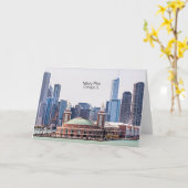 Navy Pier, Chicago, IL Kaart (Gele Bloem)