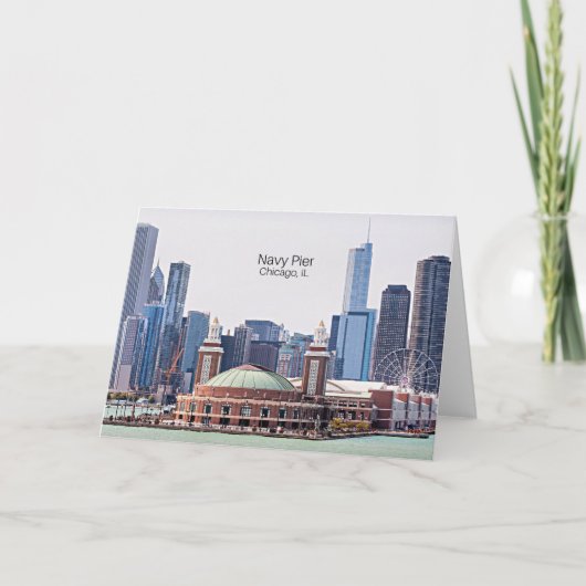 Navy Pier, Chicago, IL Kaart (Voorkant)