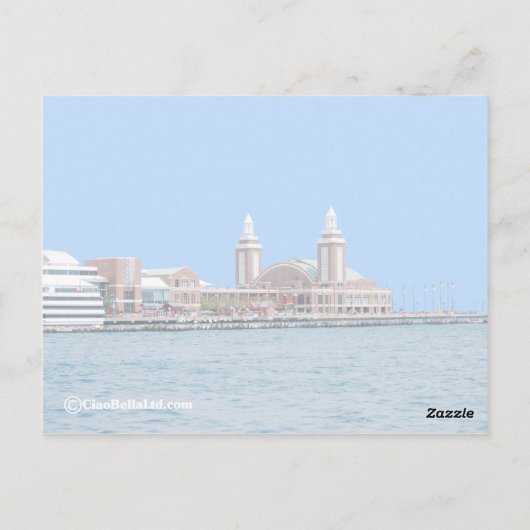 Navy Pier - Chicago Illinois Briefkaart (Achterkant)