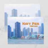 Navy Pier - Chicago Illinois Briefkaart (Voorkant / Achterkant)