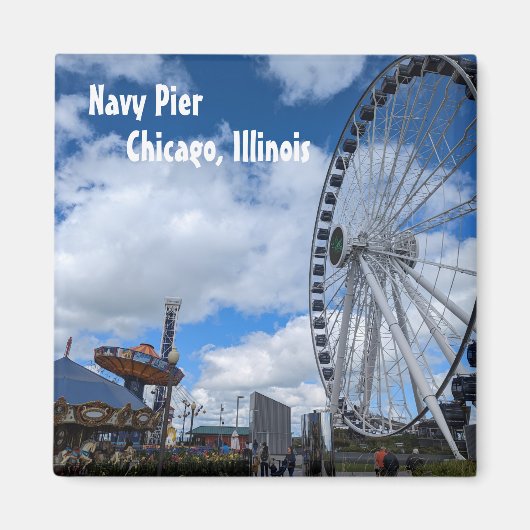 Navy Pier - Chicago Illinois Magneet (Voorkant)