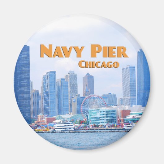 Navy Pier - Chicago Illinois Magneet (Voorkant)