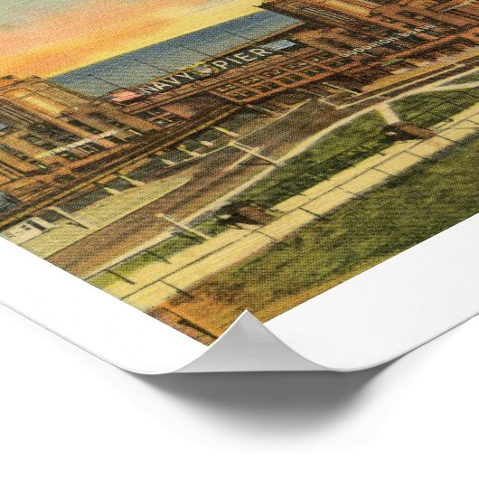 Navy Pier, Chicago, Illinois  Poster (Hoek)