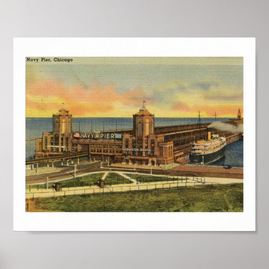 Navy Pier, Chicago, Illinois  Poster (Voorkant)