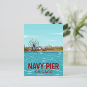 Navy Pier: Chicago Lakefront Fun Briefkaart (Staand voorkant)