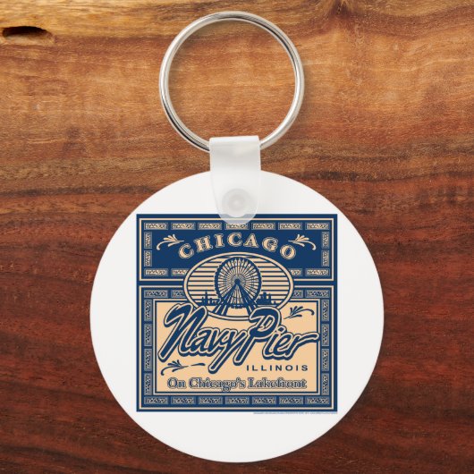 Navy Pier Chicago Sleutelhanger (Voorkant)