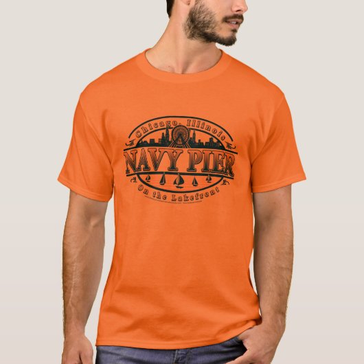 Navy Pier Chicago T-shirt (Voorkant)