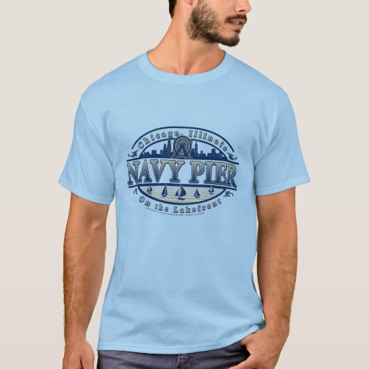 Navy Pier Chicago T-shirt (Voorkant)