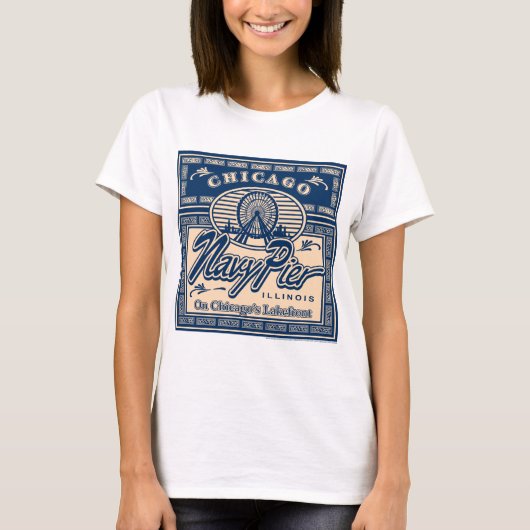Navy Pier Chicago T-shirt (Voorkant)