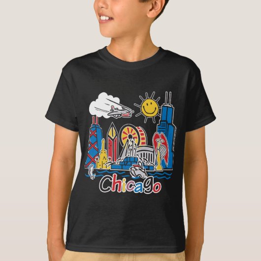 Navy Pier Chicago T-shirt (Voorkant)