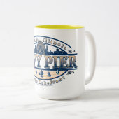 Navy Pier Chicago Tweekleurige Koffiemok (Voorkant rechts)