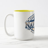 Navy Pier Chicago Tweekleurige Koffiemok (Links)
