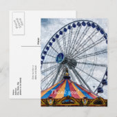 Navy Pier Ferris Wheel Dank u Briefkaart (Voorkant / Achterkant)