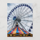 Navy Pier Ferris Wheel Dank u Briefkaart (Voorkant)