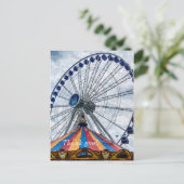 Navy Pier Ferris Wheel Dank u Briefkaart (Staand voorkant)