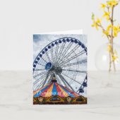 Navy Pier Ferris Wheel denking van jou Kaart (Gele Bloem)