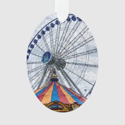 Navy Pier Ferris Wheel Ornament (voorkant)
