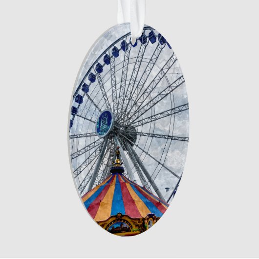 Navy Pier Ferris Wheel Ornament (voorkant)