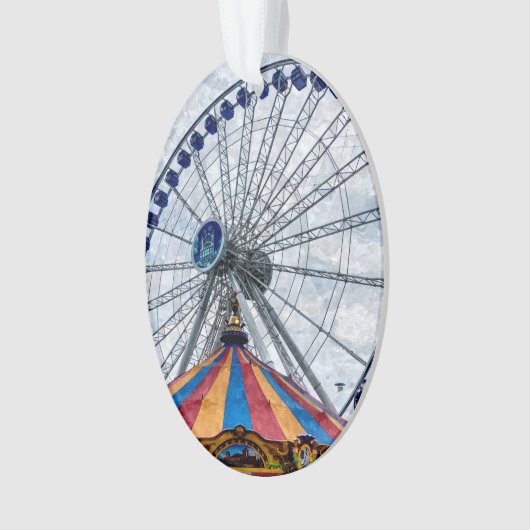 Navy Pier Ferris Wheel Ornament (voorkant)