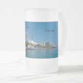 Navy Pier Frosted Mok (Voorkant rechts)