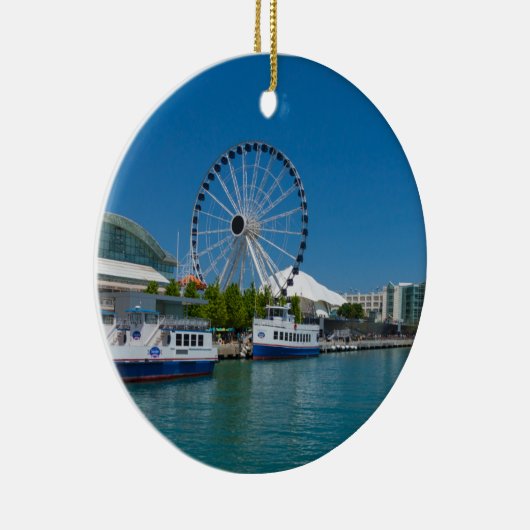 Navy Pier Keramisch Ornament (Rechts)