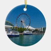 Navy Pier Keramisch Ornament (Voorkant)