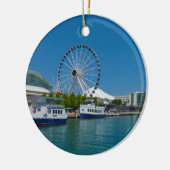 Navy Pier Keramisch Ornament (Links)