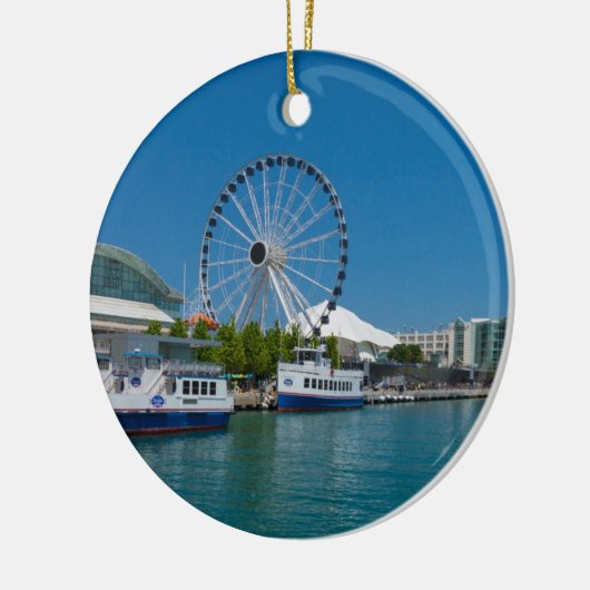 Navy Pier Keramisch Ornament (Links)