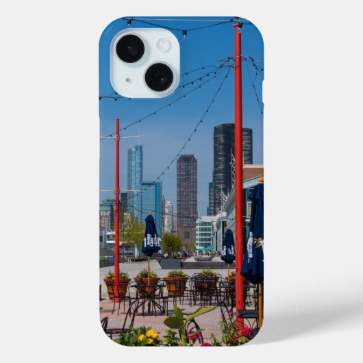 Navy Pier-lijnen Case-Mate iPhone Case (Achterkant)