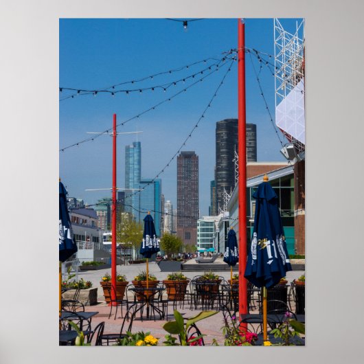 Navy Pier Lines Poster (Voorkant)