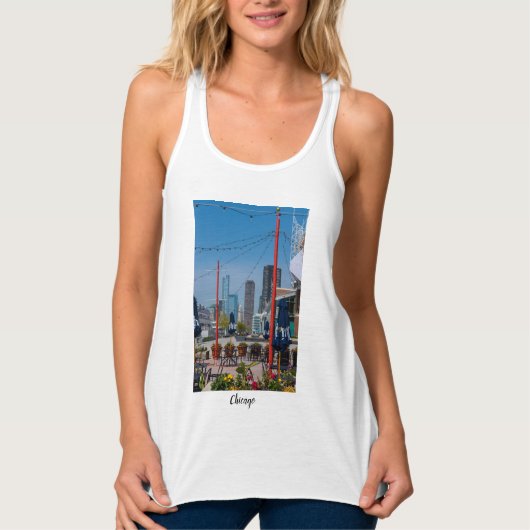 Navy Pier Lines Tank Top (Voorkant)