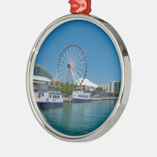 Navy Pier Metalen Ornament (Links)