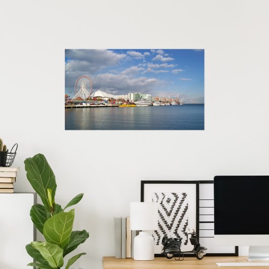 Navy Pier Poster (Thuiskantoor)