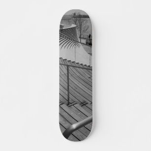 Navy Pier Stairs Grayscale Persoonlijk Skateboard