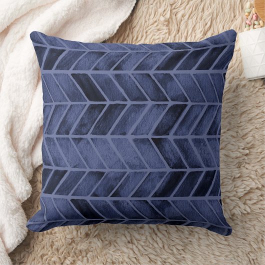 Navy Pijl Waterverf  Kussen (Deken)