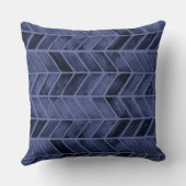 Navy Pijl Waterverf Kussen (Achterkant)